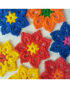 Flor de crochê para customização