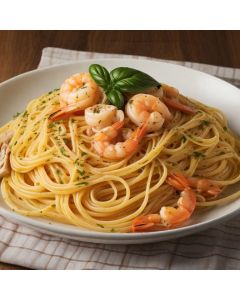 Spaghetti Linguine com Camarão